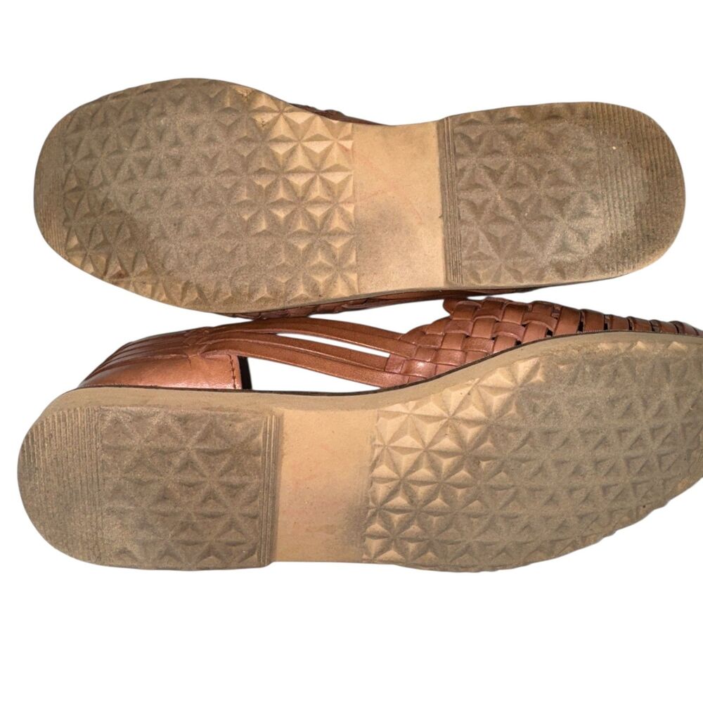 Women’s Sunsteps Venetian Tan Hand Woven Leather Huarache Sandals 7 Brown - Picture 4 of 6